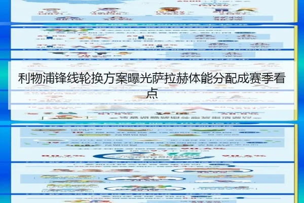 利物浦锋线轮换方案曝光萨拉赫体能分配成赛季看点